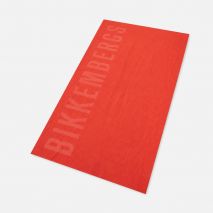 BIKKEMBERGS Πετσέτα Θαλάσσης Κόκκινη 90 x 168 cm, BKK26MTW02F