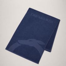 TRUSSARDI Ανδρική Πετσέτα Θαλάσσης Μπλε, 88 x 190 cm, TRU2MTW01
