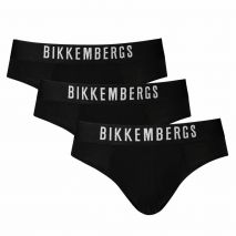 BIKKEMBERGS Ανδρικά Slip 3 Pack Μαύρο BKK1USP10TR