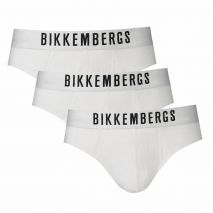 BIKKEMBERGS Ανδρικά Σλιπ 3-Pack Λευκά BKK1USP10TR