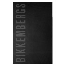 BIKKEMBERGS Πετσέτα Θαλάσσης Μαύρη 90x168 cm, BKK26MTW02