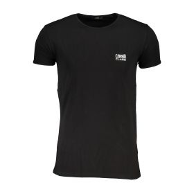 CAVALLI CLASS Ανδρικό Κοντομάνικο T-shirt με Λογότυπο Μαύρο, QXO03AJD003