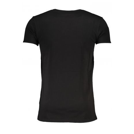 CAVALLI CLASS Ανδρικό Κοντομάνικο T-shirt με Λογότυπο Μαύρο, QXO03AJD003