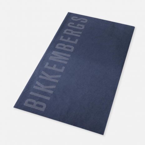 BIKKEMBERGS Πετσέτα θαλάσσης μπλε, 90x168 cm   BKK26MTW02