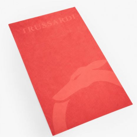 TRUSSARDI Γυναικεία Πετσέτα Θαλάσσης TRU2MTW01F_RO11RED Κόκκινη 88x190 cm