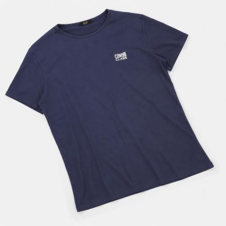 CAVALLI CLASS Ανδρικό Κοντομάνικο T-Shirt Μπλε, QXO03AJD003