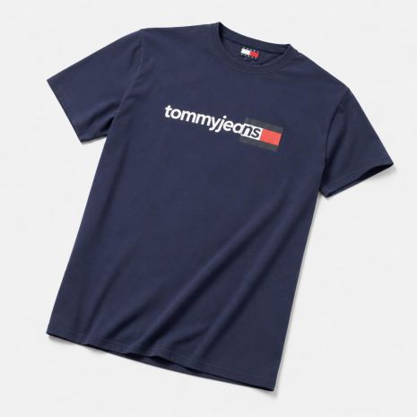 TOMMY HILFIGER Ανδρικό Κοντομάνικο T-Shirt Μπλε, DM0DM23406