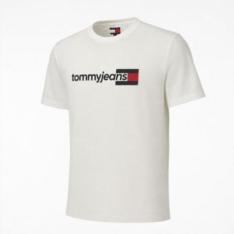 TOMMY HILFIGER Ανδρικό Κοντομάνικο T-Shirt Λευκό, DM0DM23406