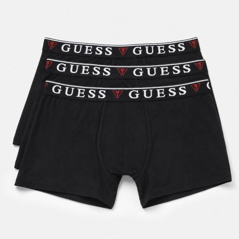 GUESS JEANS Ανδρικά Μπόξερ 3 Τεμαχίων U97G01KCD31 Μαύρα