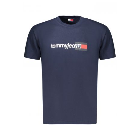 TOMMY HILFIGER Ανδρικό Κοντομάνικο T-Shirt Μπλε, DM0DM23406