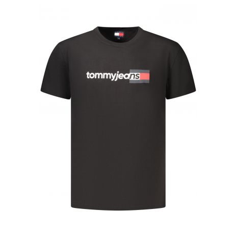 TOMMY HILFIGER , Ανδρικό κοντομάνικο T-shirt Μαύρο, DM0DM23406