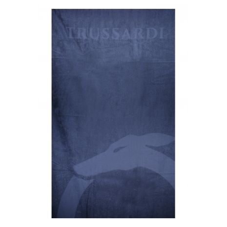TRUSSARDI Ανδρική Πετσέτα Θαλάσσης Μπλε, 88 x 190 cm, TRU2MTW01