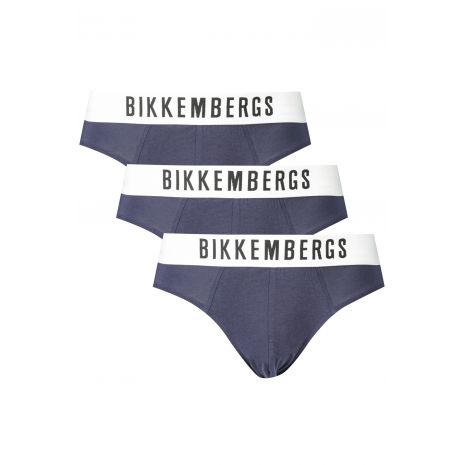 BIKKEMBERGS Ανδρικά Σλιπ 3 Pack  Μπλε BKK1USP10TR