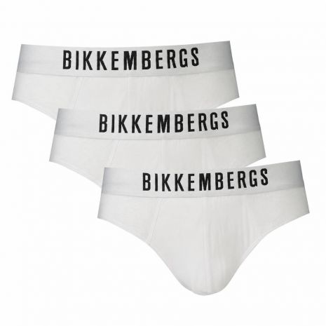 BIKKEMBERGS Ανδρικά Σλιπ 3-Pack Λευκά BKK1USP10TR