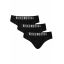 BIKKEMBERGS Ανδρικά Slip 3 Pack Μαύρο BKK1USP10TR